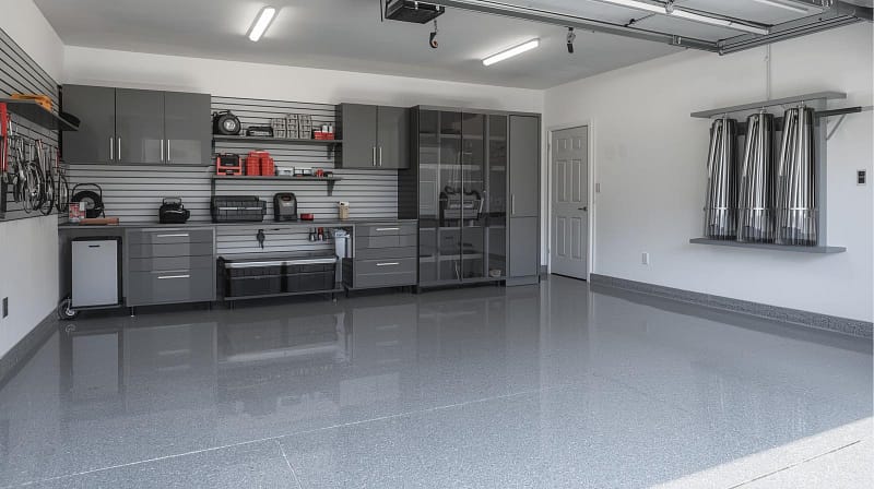 Combining Garage Storage Systems with Epoxy Flooring
